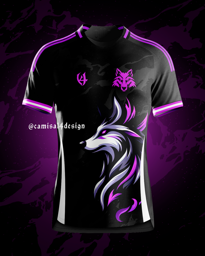 Arte Vetor - Lobo Roxo
